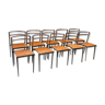 Set of 10 Cosmos chairs by Eric Raffy