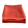 Coral-washed linen torchon