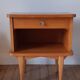 Scandinavian bedside oak compass feet 50-60s
