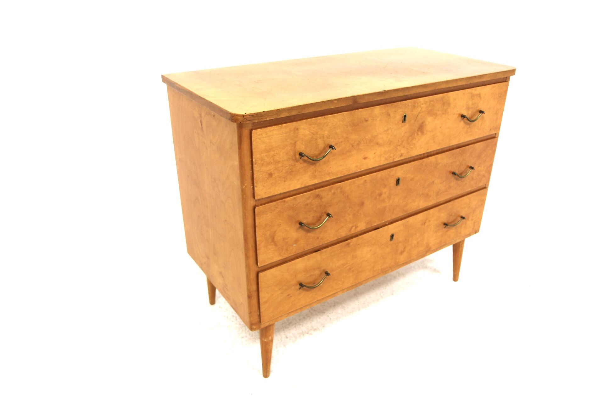 Scandinavian birch chest of drawers, Sweden, 1940