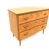 Scandinavian birch chest of drawers, Sweden, 1940
