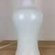 Opaline table lamp 70s space age foot baluster