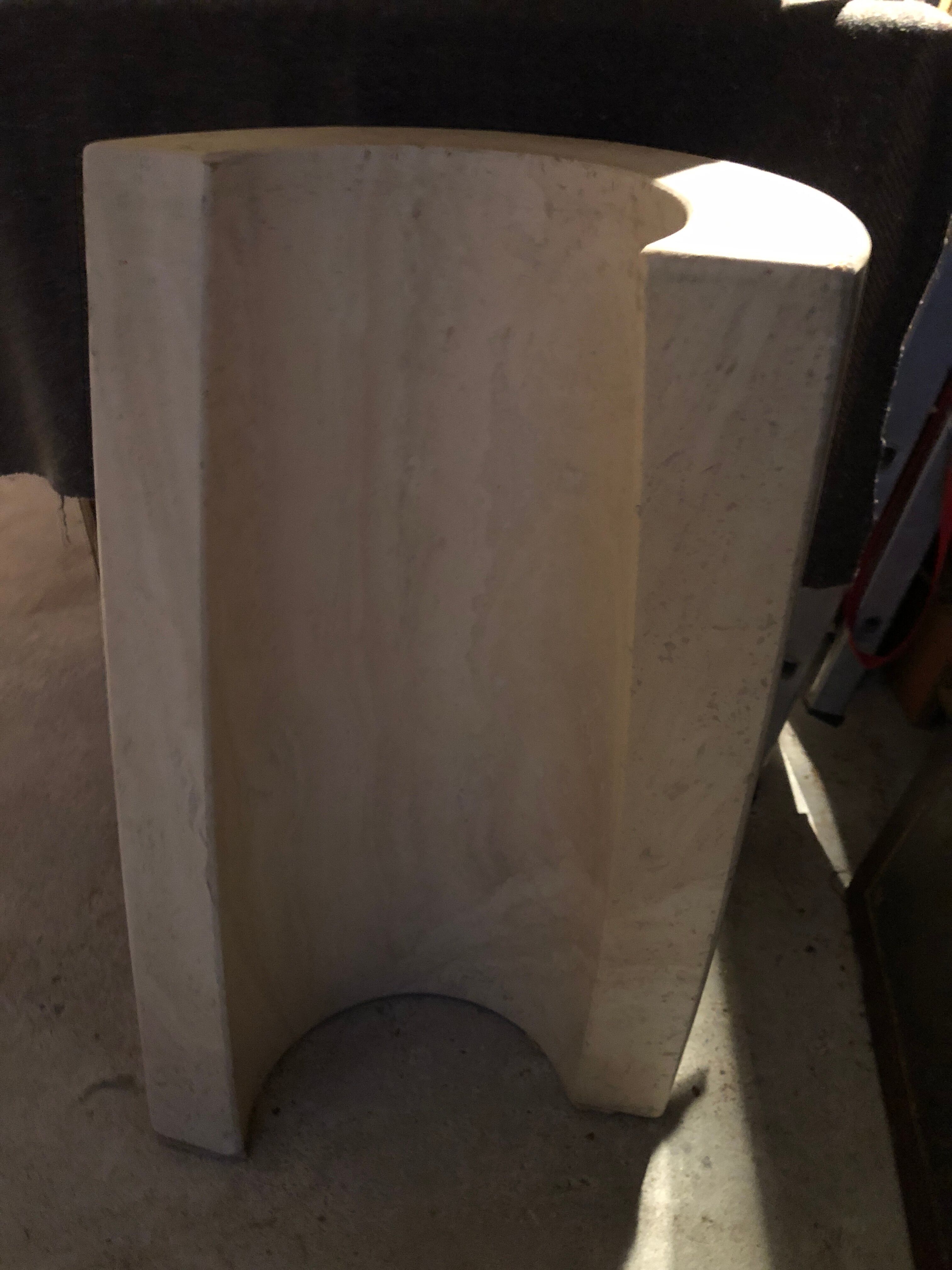 Travertine table