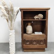 Midcentury brutalist cabinet vintage 1960