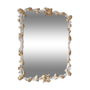 miroir laqué et doré