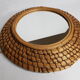 Round mirror in braided straw "bourgne" 40 cm