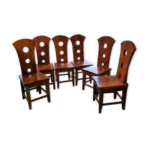 Lot de 6 chaises en teck