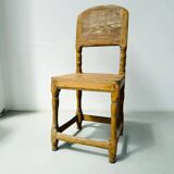 Chaise ancienne suédoise de style gustavien en pin du XVIIIe siècle