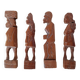 Set of 4 wooden knife holders