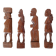 Set of 4 wooden knife holders