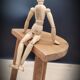 Tripod stool half moon light