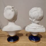 Signed children's busts