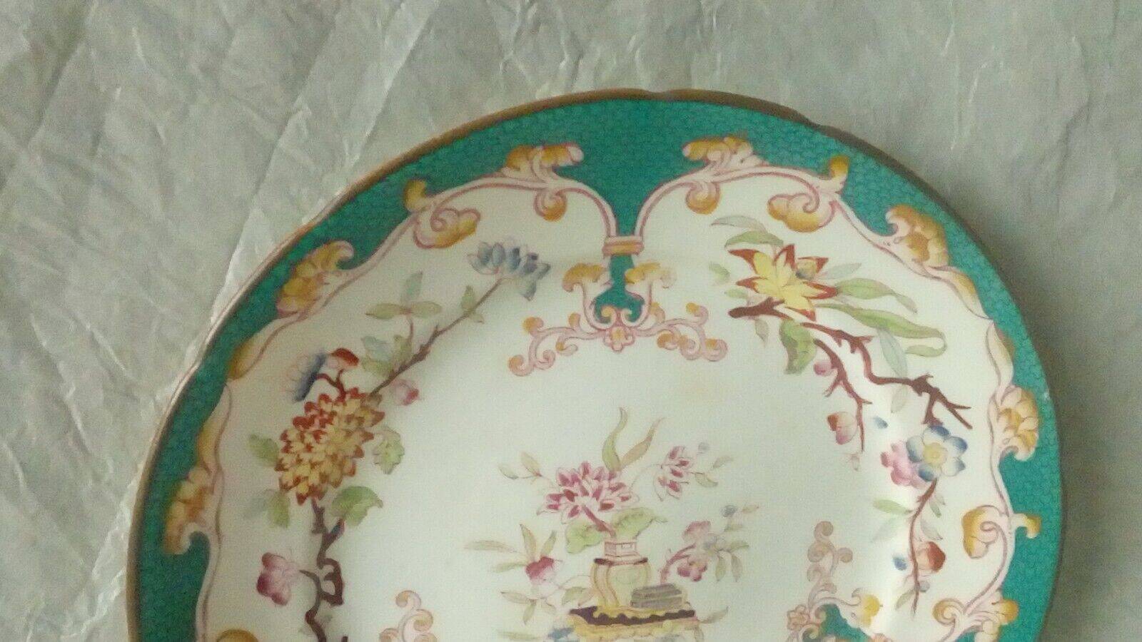 Sarreguemines earthenware plate, Minton decor, model n° 248 8