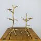 Pair of golden foliage candlesticks
