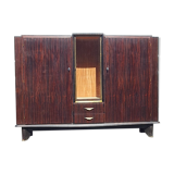 Cabinet en ébène de Macassar par Sanyas & Popot