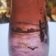 Vase signé Michel à décor lacustre