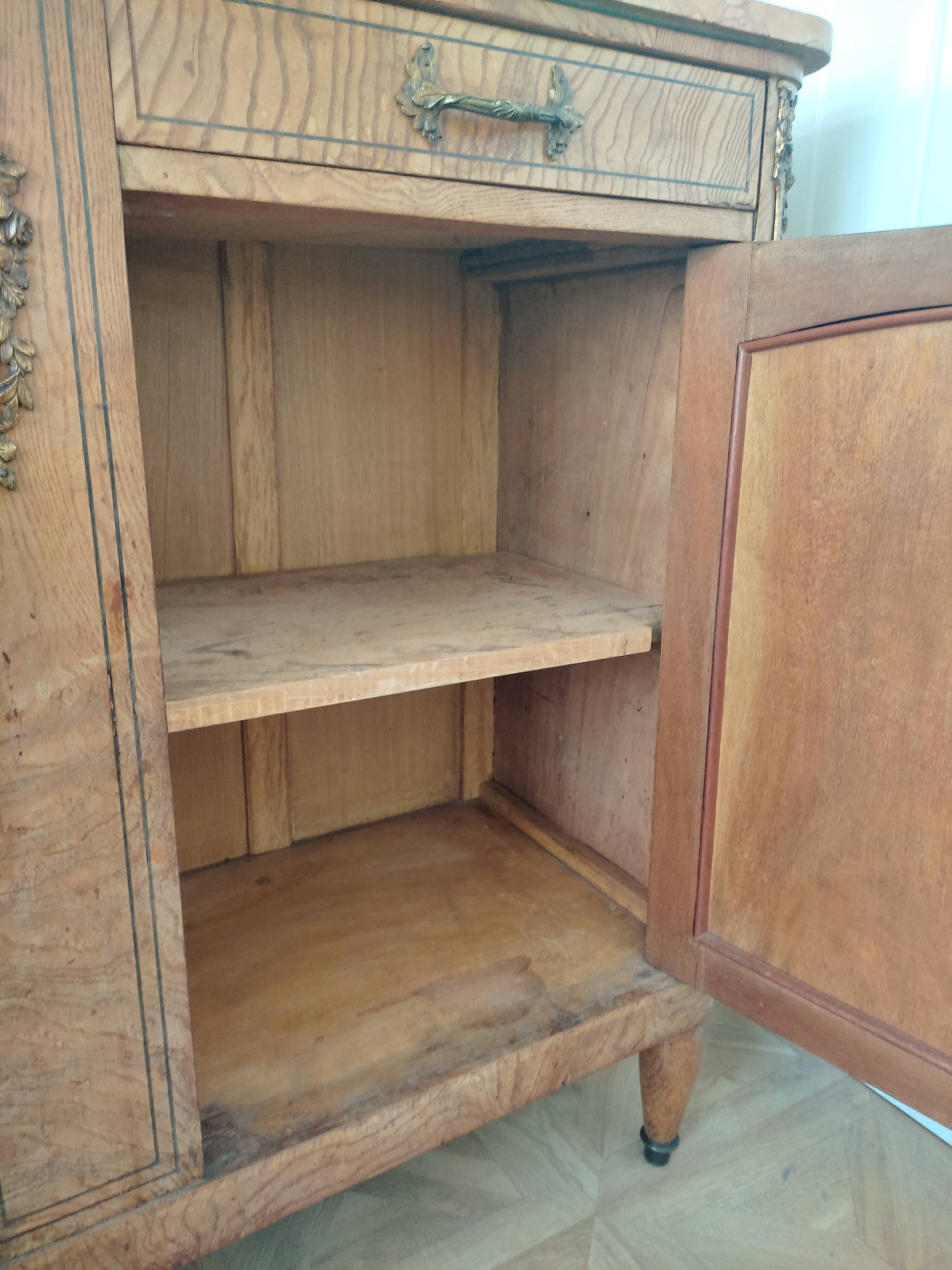 Louis XVI style wooden sideboard