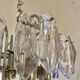 Kinkeldey chandelier with iridescent glass and chrome structure, Austria 1970s