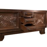 Solid oak sideboard by André Le Picard 1950