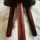 Tabouret tripode peau de vache