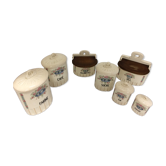 complete series Art Deco spice pots