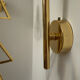 Vintage gold swan neck wall lights