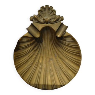 Cendrier en laiton coquille Saint Jacques
