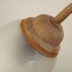 Vintage French Goose Neck Lamp - Grape Detail - Opaque Glass Shade