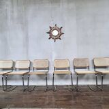 Series of 6 vintage Marcel Breuer style chairs