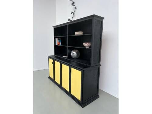 Large two-body buffet, old school furniture, 1950s.