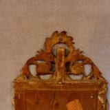 Miroir bois doré d’époque Louis XVI 90x52cm