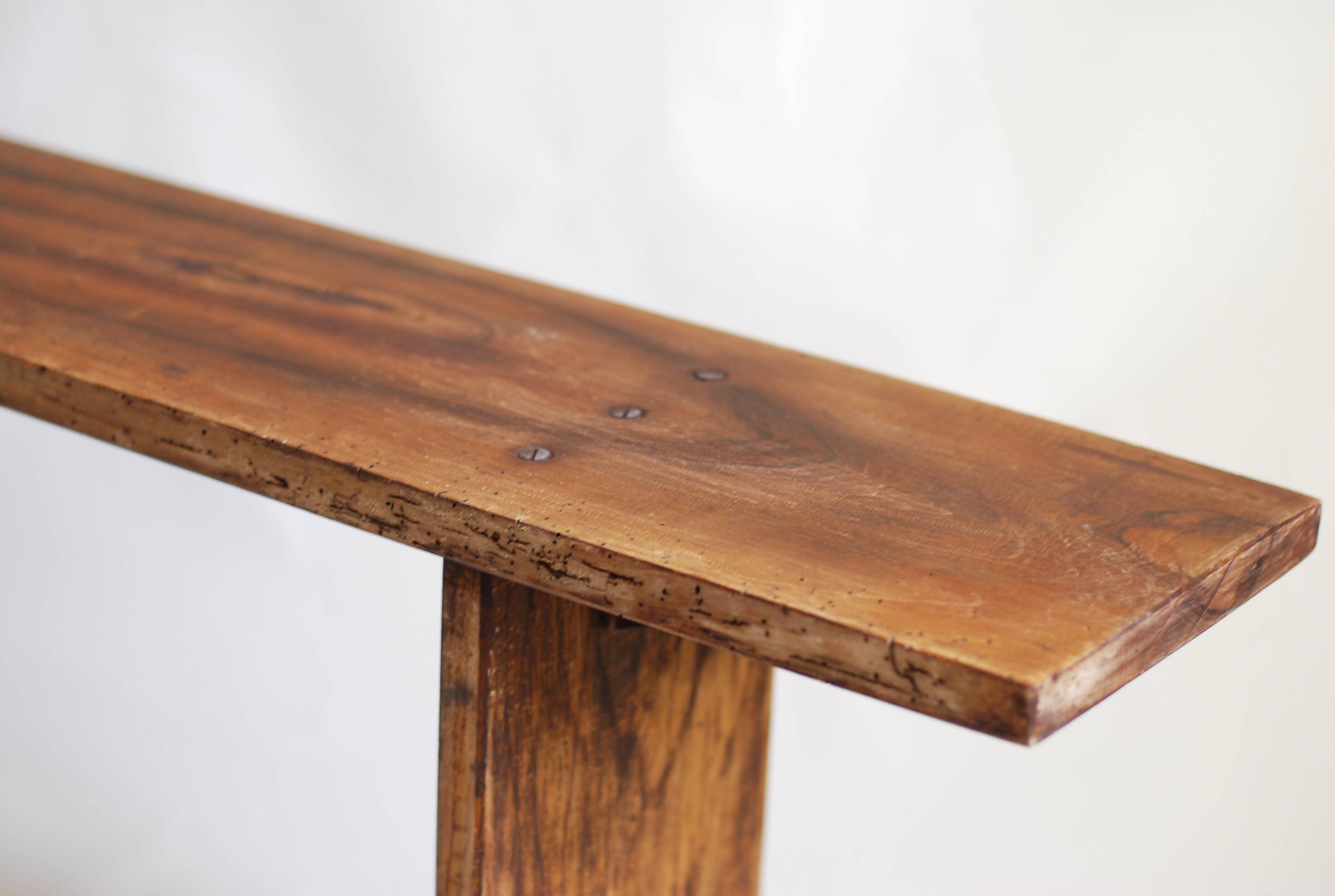 Farm bench in chene