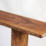 Farm bench in chene