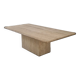 Italian Rectangle Coffee Table in Travertine, 1980s