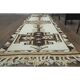 1970s Vintage Turkish Hand-Knotted Wool Cotton White Runner Rug 90x395