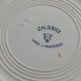 11 old Creil and Montereau dessert plates, Colbert service