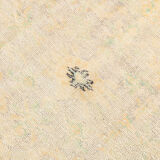 Classic faded yellow oushak rug 269x176cm