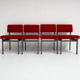 Set of 4 Pali dining chairs by Louis van Teeffelen, 1960s