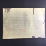 Old plate safety, prevention sheet "fire risk" factory cccp