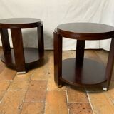 Pair of pedestal tables