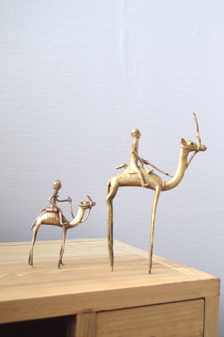 Ancient African brass statuettes