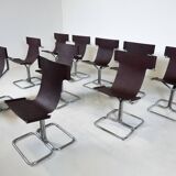 Mid-Century Modern Set of 10 'Topos' Chairs by Gruppo DAM for Busnelli, 1970s