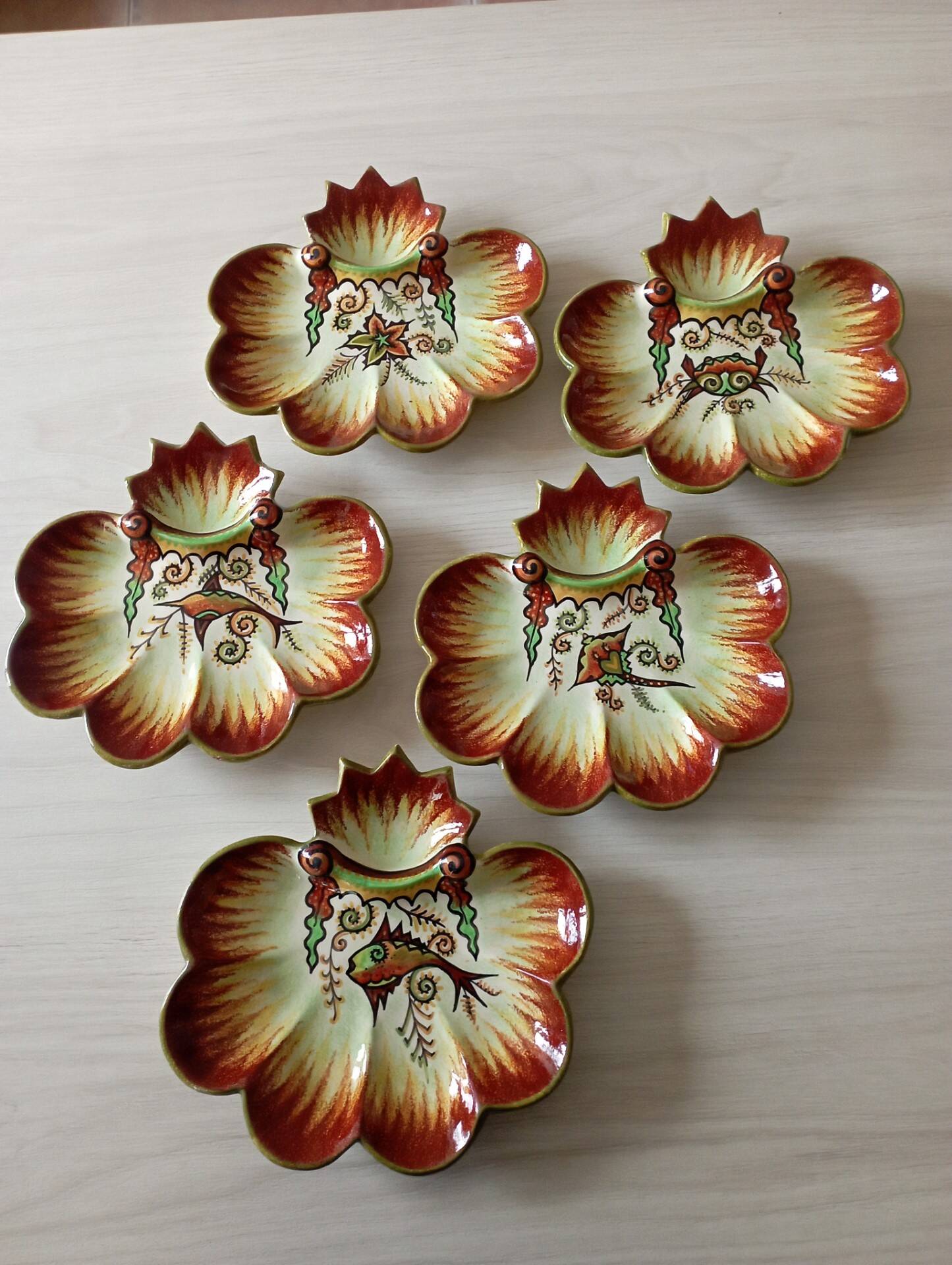 Paul Fouillen ceramic plates