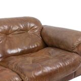 Maison De Sede. Two-seater sofa in buffalo leather. 1970s.