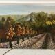 Landscape painting "After the Harvest" signed
