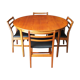 Teak dining table & four chairs A&FH Furniture