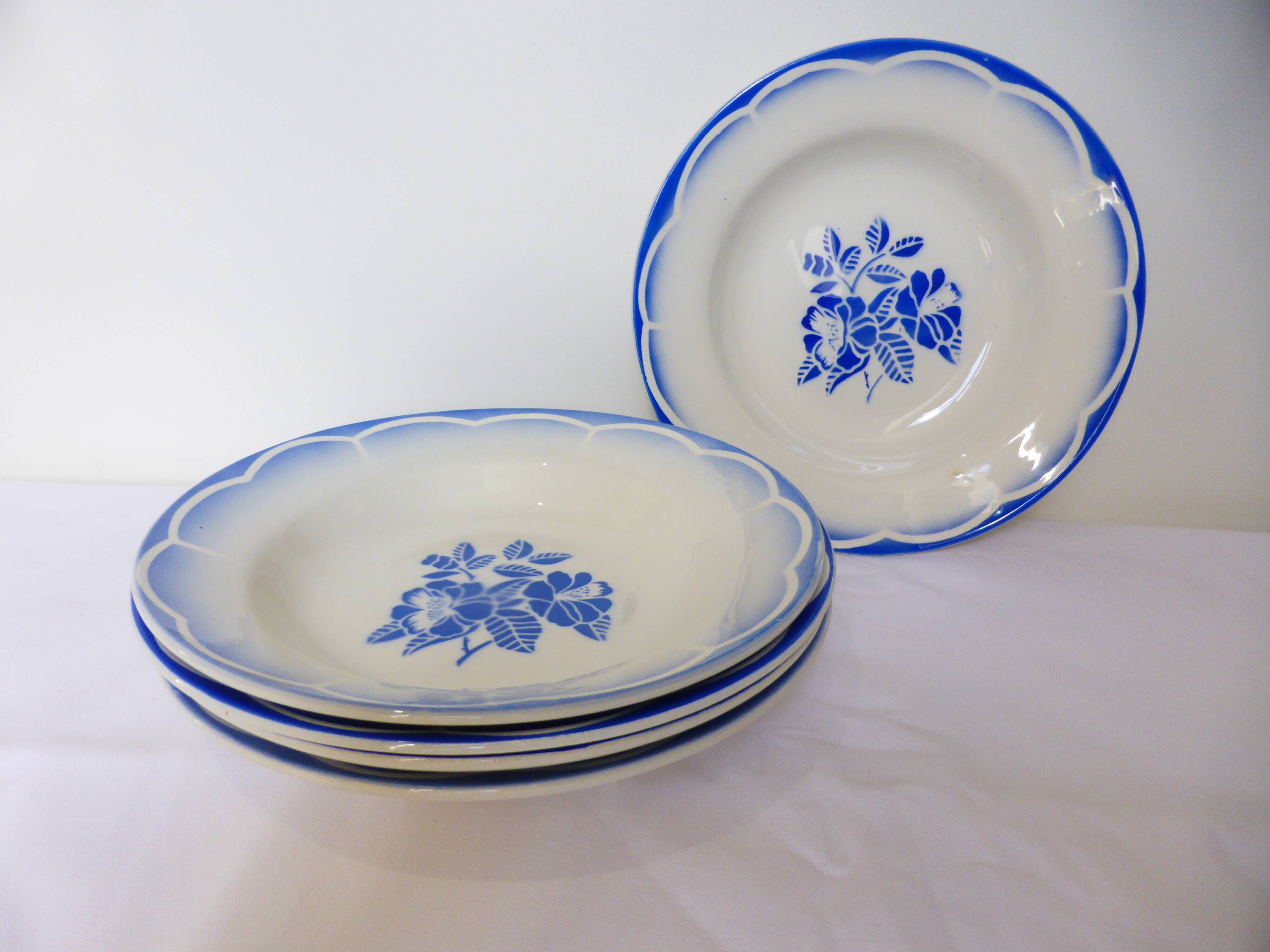 5 deep plates from Digoin Sarreguemines model Marsac 220641