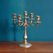Brass chandelier, French candelabra of the 30s
