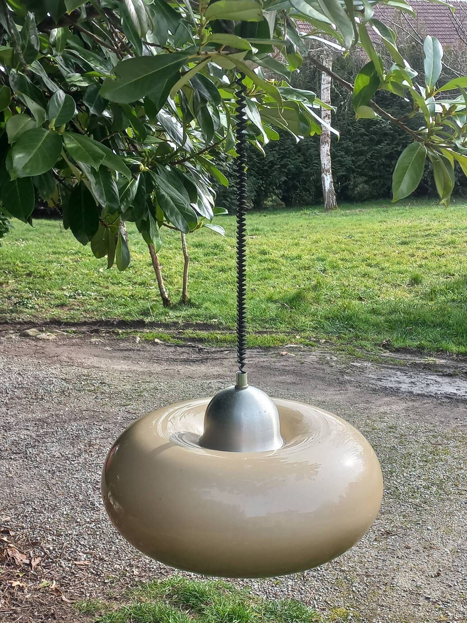 Suspension design italien space age en methacrylate des années 70