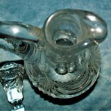 Carafe ewer for wine or water crystal cross of lorraine